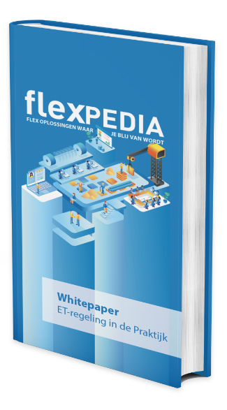 Illustratie van een boek met als inhoud: Whitepaper over de ET-regeling in de Praktijk